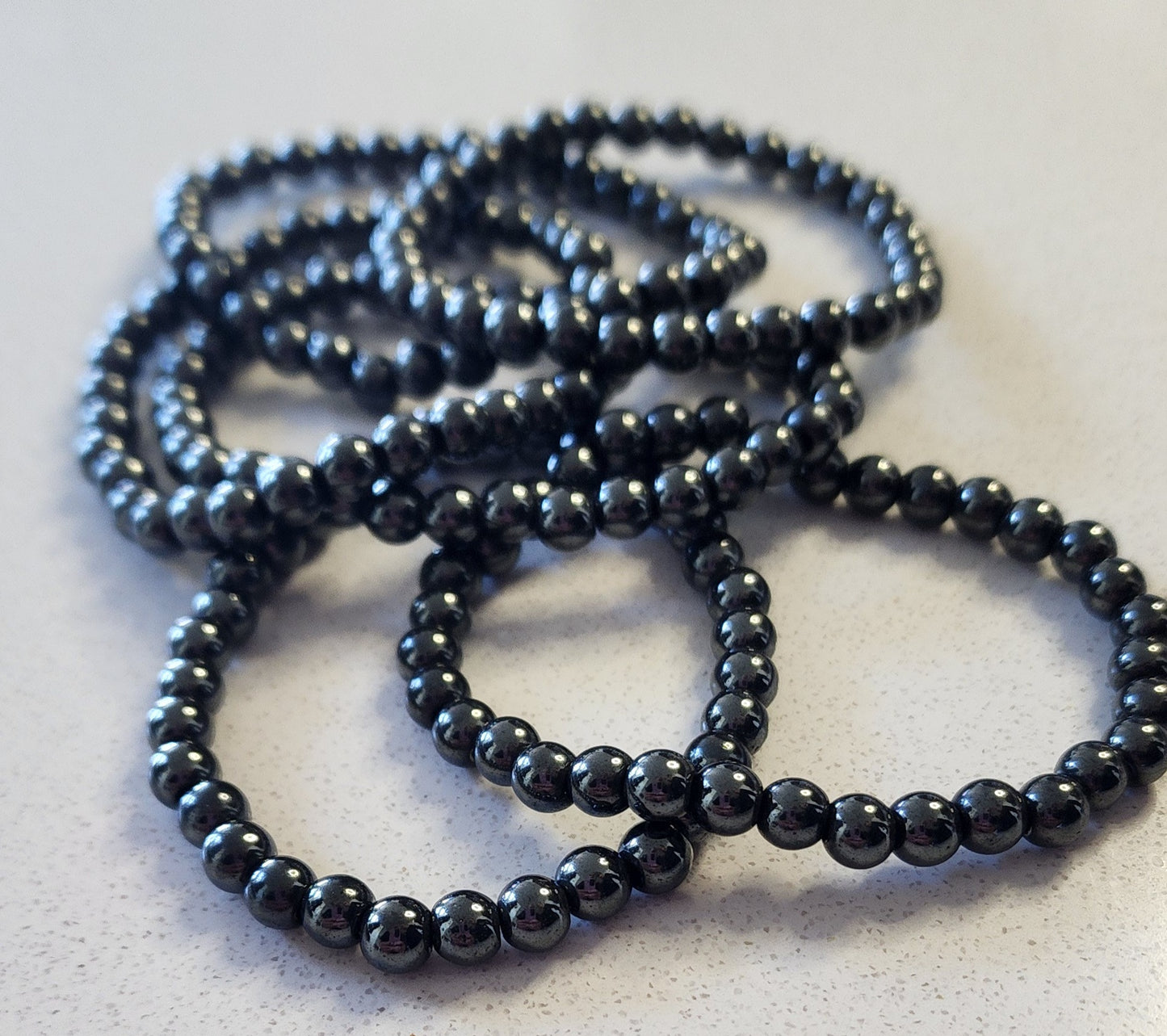 Hematite Bracelet- Protects, Calms, Healing, Grounding, Absorbs Negative Energy