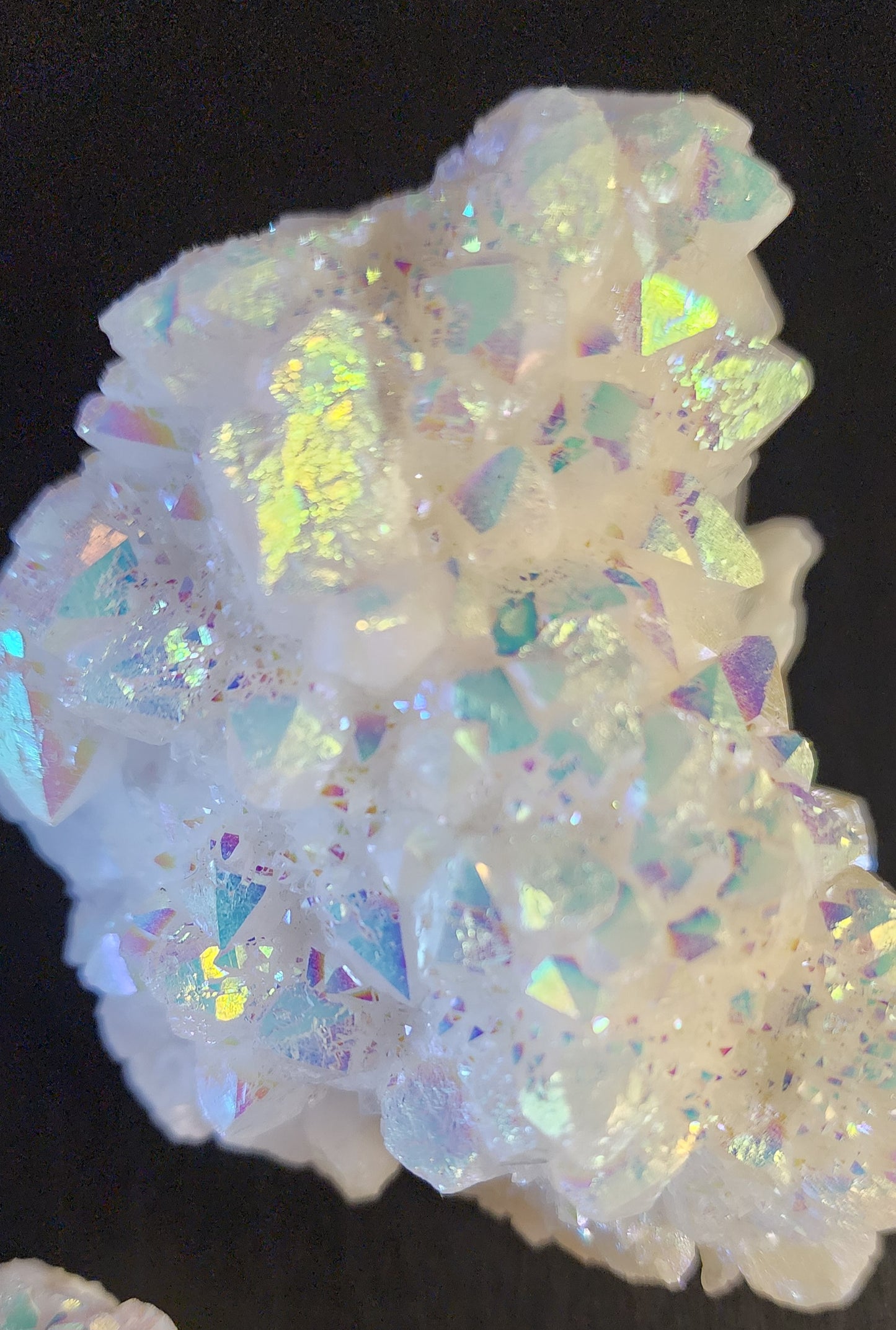 Angel Aura Quartz Cluster - Serenity, Spiritual Connection, Inner Peace