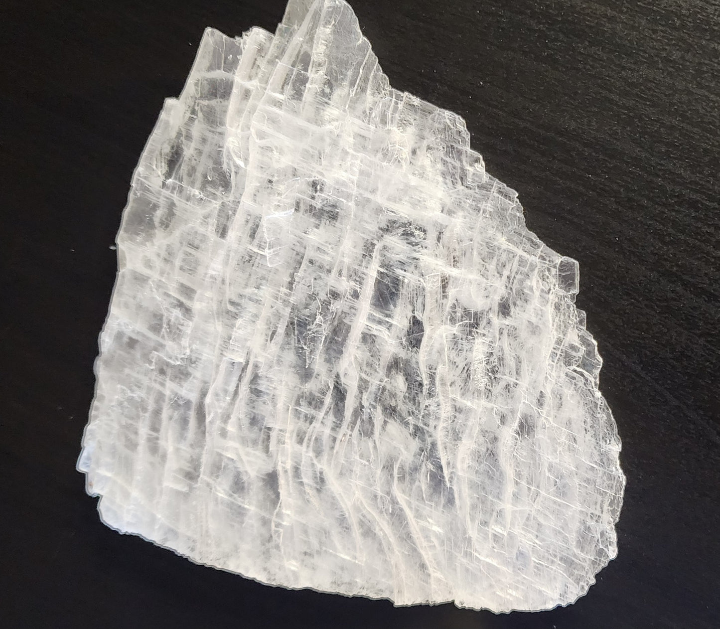 Selenite Raw Slab - Clarity, Peace, Cord Cutting, Energy Cleansing, Higher Consciousness, EMF, Protection