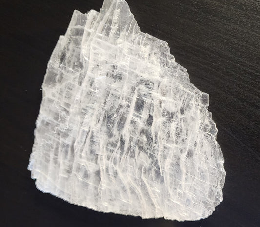 Selenite Raw Slab - Clarity, Peace, Cord Cutting, Energy Cleansing, Higher Consciousness, EMF, Protection