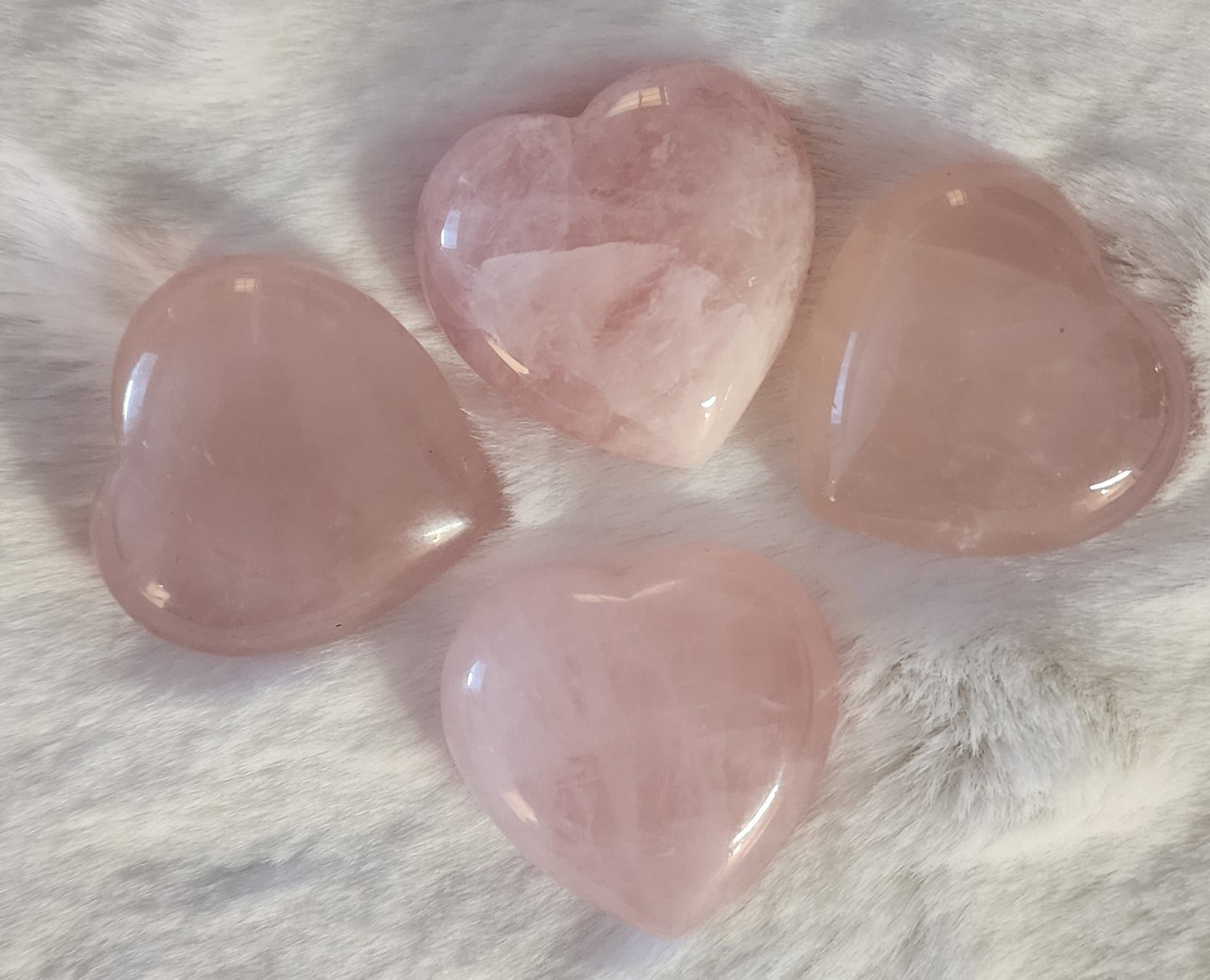 Rose Quartz Heart Carving- Opens the heart, promotes love, self-love, deep inner healing, Fertility and peace.