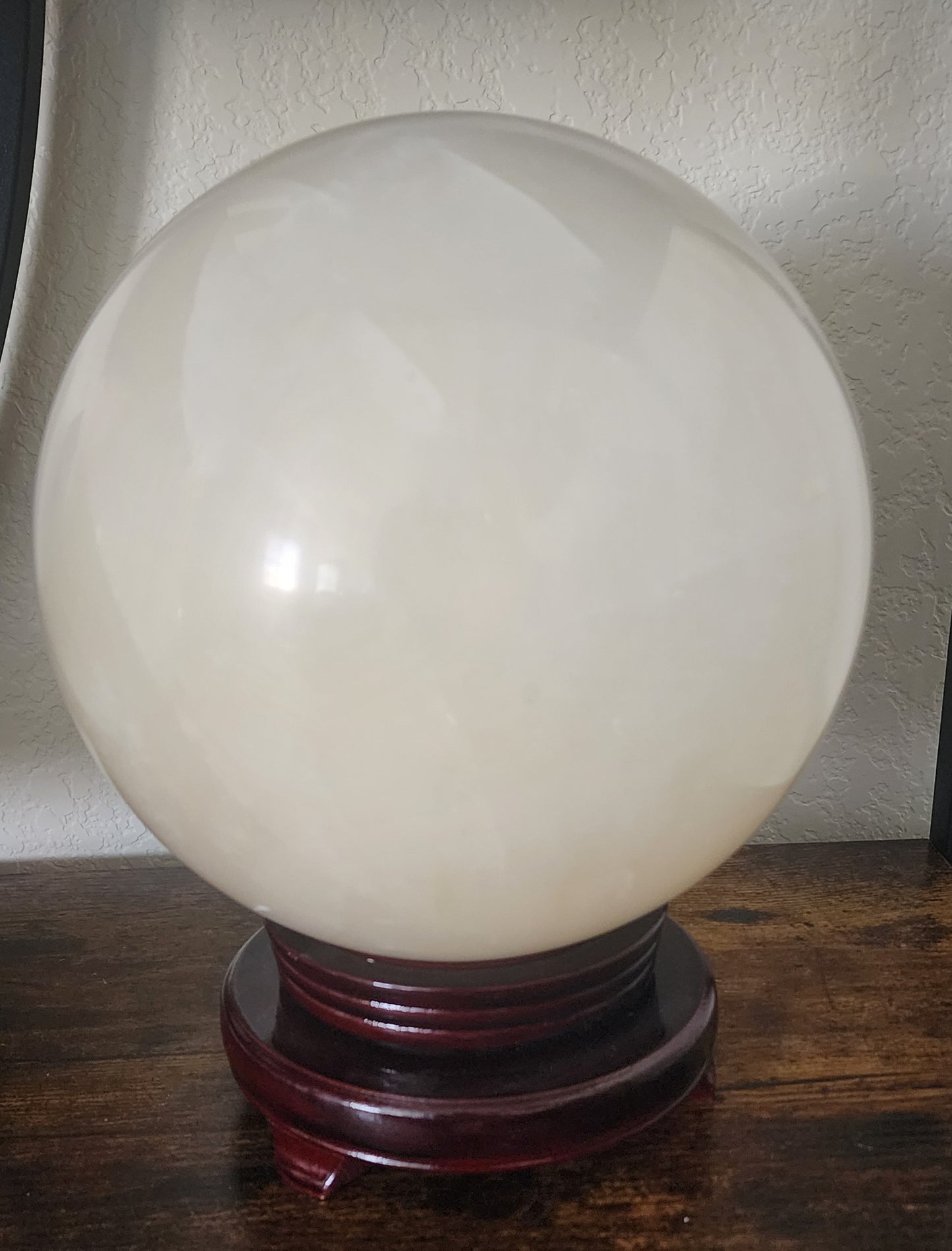 Calcite Sphere 30 Pound Statement!  - Energy Amplification, Clarity, Cleansing, Psychic Development, Spiritual Growth, Learning, Motivation