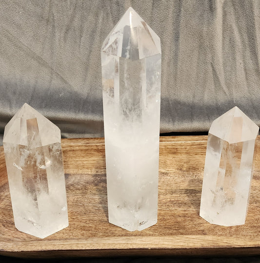 Clear Quartz Tower- Clarity, Healing, Energy Amplification, Balance