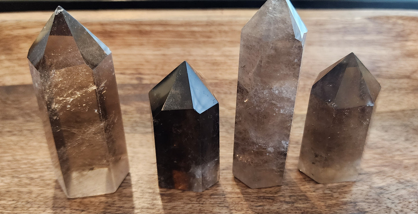 Smoky Quartz Tower Point - Grounding, Stress Relief, Protection, Positivity, Serenity, Lifts Depression