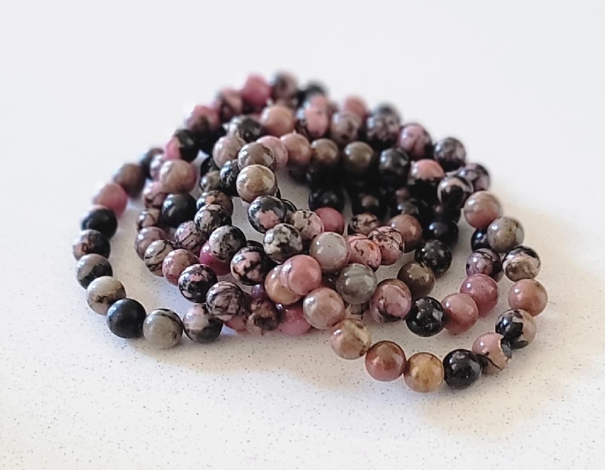 Rhodonite Bracelet- Confidence, It girl, Anxiety, Highest potential