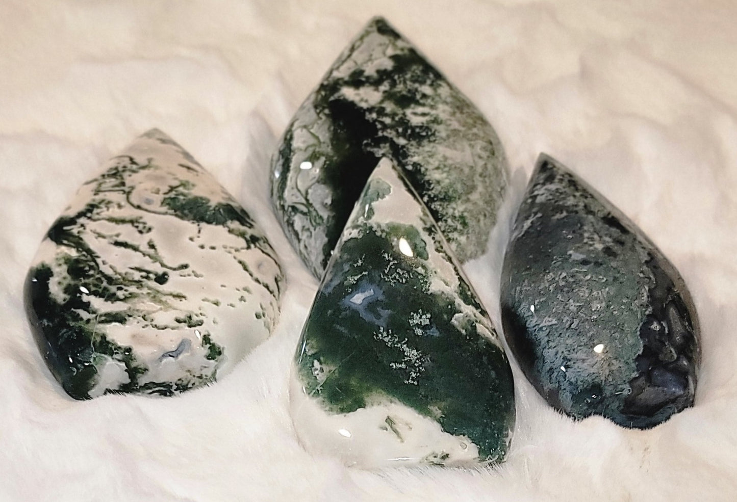 Moss Agate Freeform- Focus, Success, Prosperity, Emotional Balance, Abundance