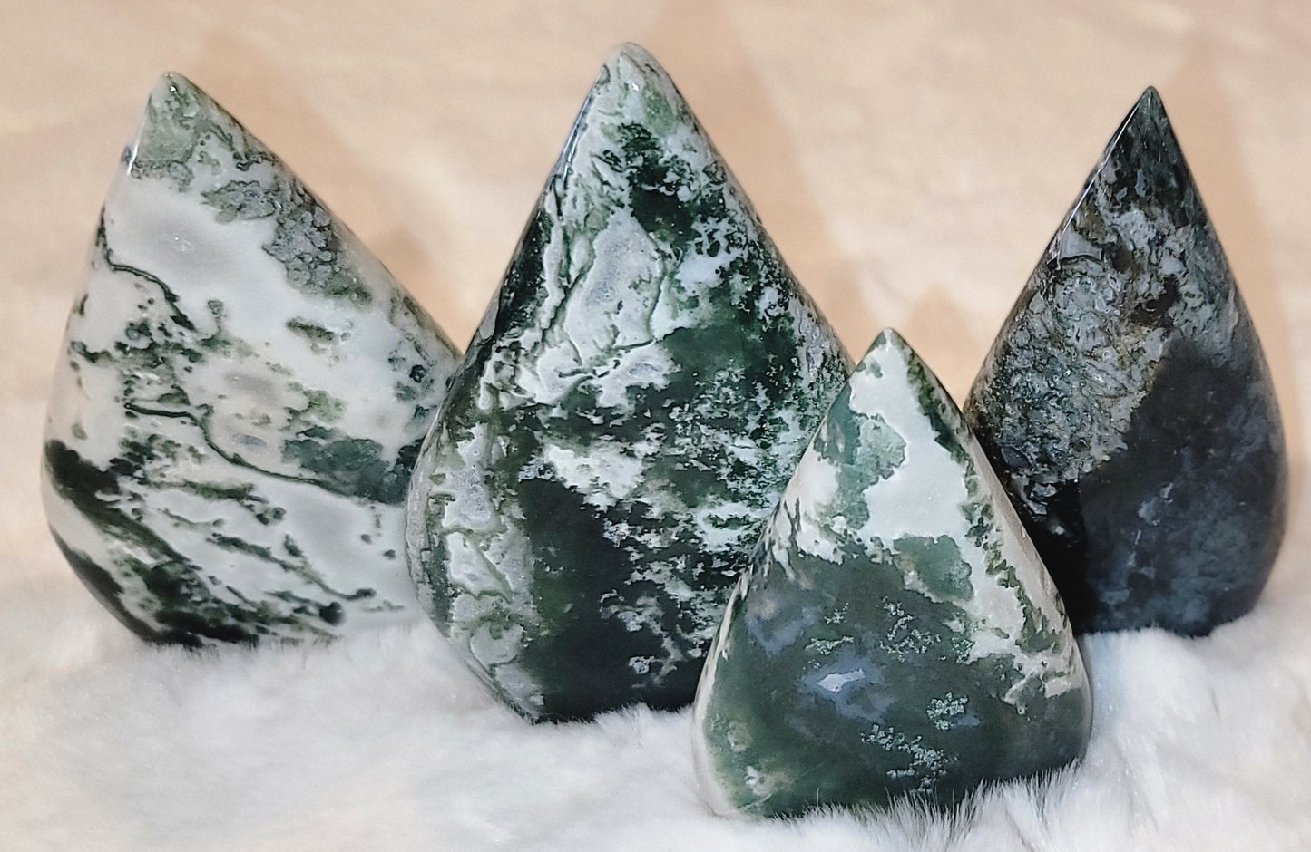 Moss Agate Freeform- Focus, Success, Prosperity, Emotional Balance, Abundance