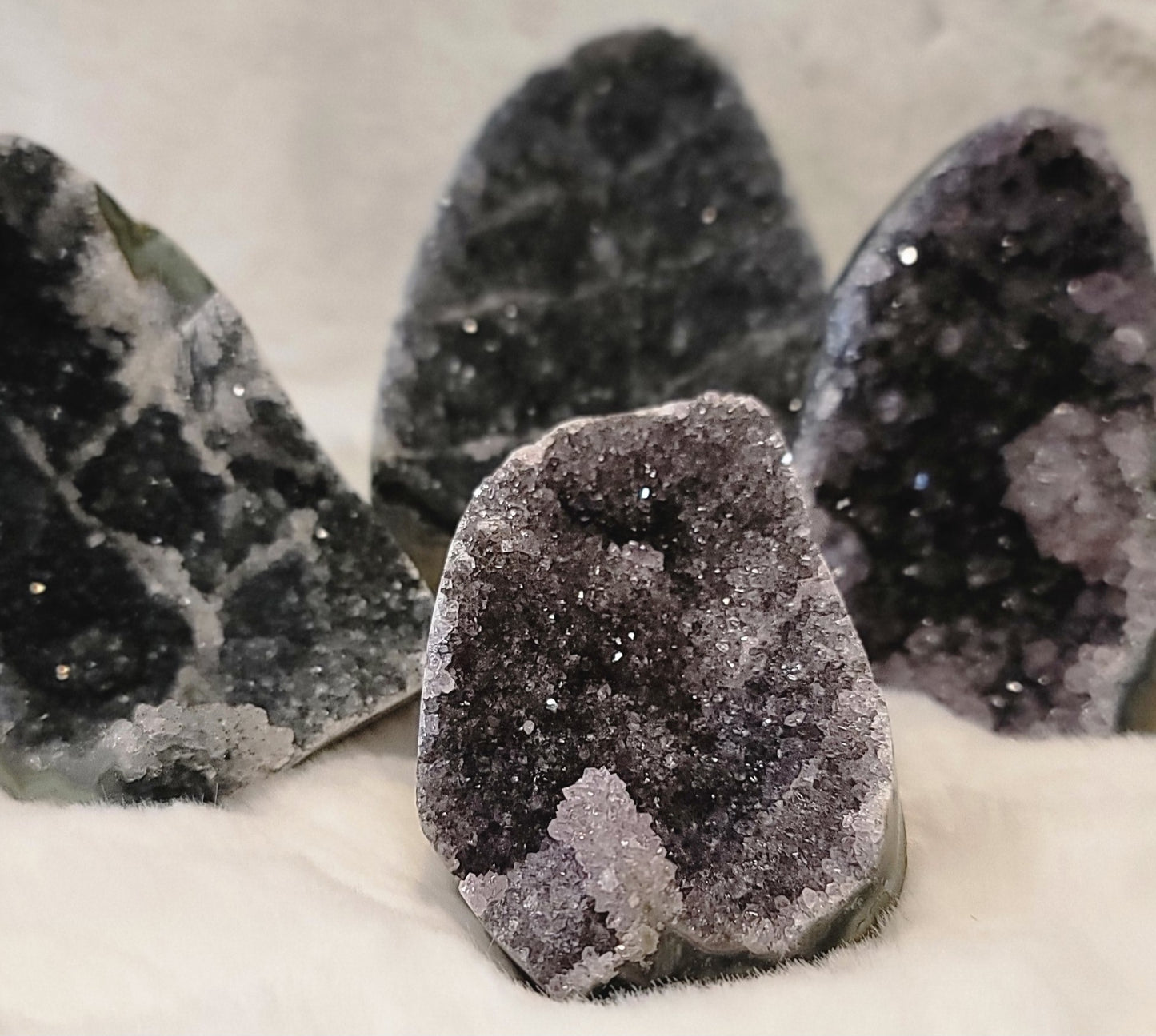 Black Amethyst Natural Cut - Protection, Grounding, Spiritual Growth, Healing